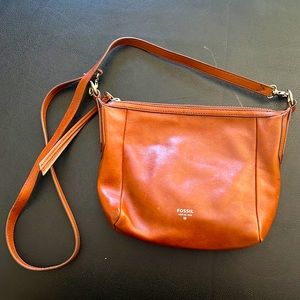 Leather fossil Crossbody